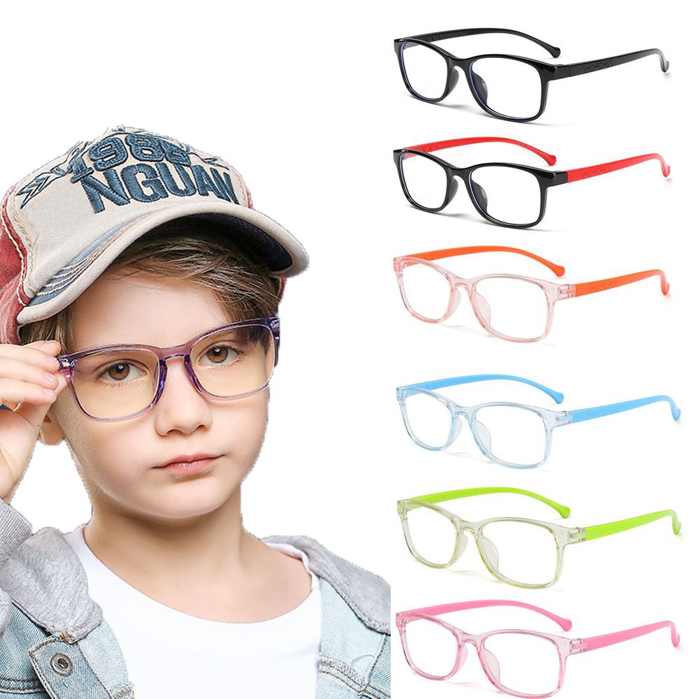Eyewear Cute Plastic Oval Rectangle Anti Reflective Optical Spectacle Eyeglass Anti Blue Light Kid Blocking Glasses Transparent Glasses