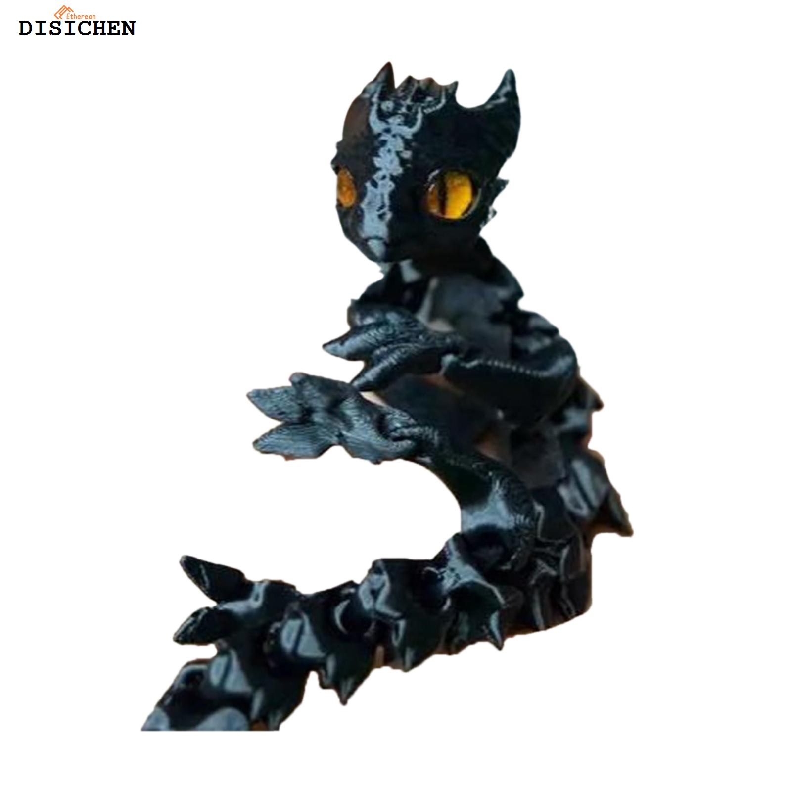 DISICHEN Original Ethereon This dragon is easy to carry around. Use it at home, school or the office! Each part is articulated and 3D printed from scratch to create a precise, strong yet flexible joint design that won't fall apart during play.