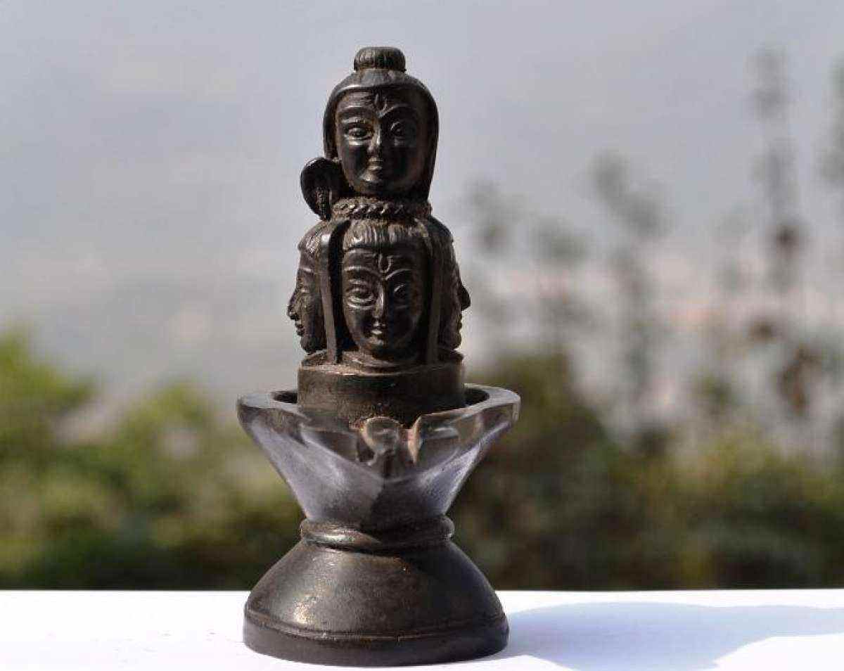 Unbreakable 5 Faces Panchmukhi Lord Shiva Statue Murti Lingam for Puja and Vastu Dosh Niwaran For Mandir Home Decoration 5 Inch Height