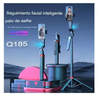 Q185 Face Tracking Selfie Stick 360 Degree Rotation Ai Gimbal Stabilizer with Remote Shutter Wireless Bluetooth Selfie Stick Tripod