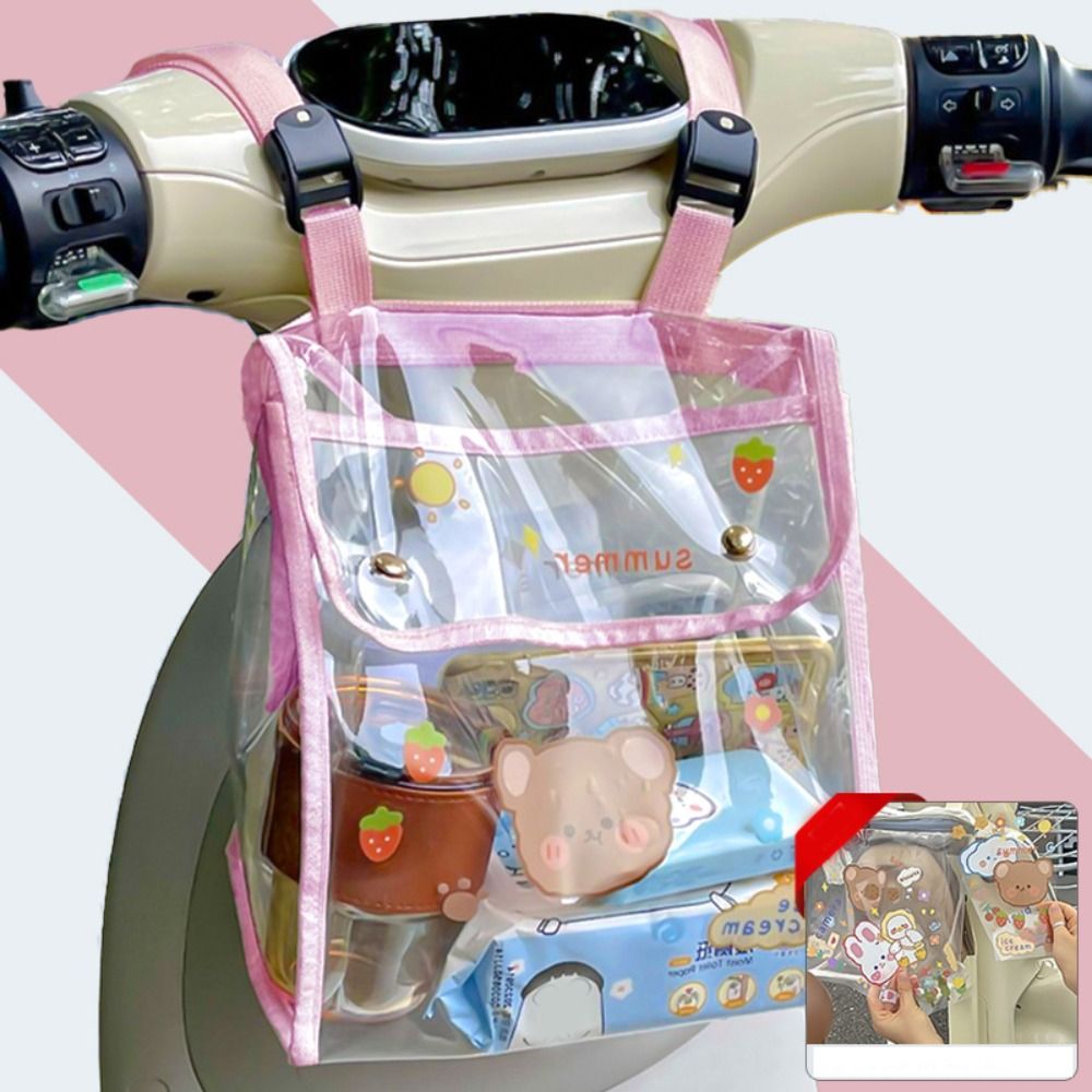Viewing Window Mountain Bike Bag Waterproof Large Capacity Motorcycle Electric Scooter Bag Storage Bag Durable Bicycle Front Bag