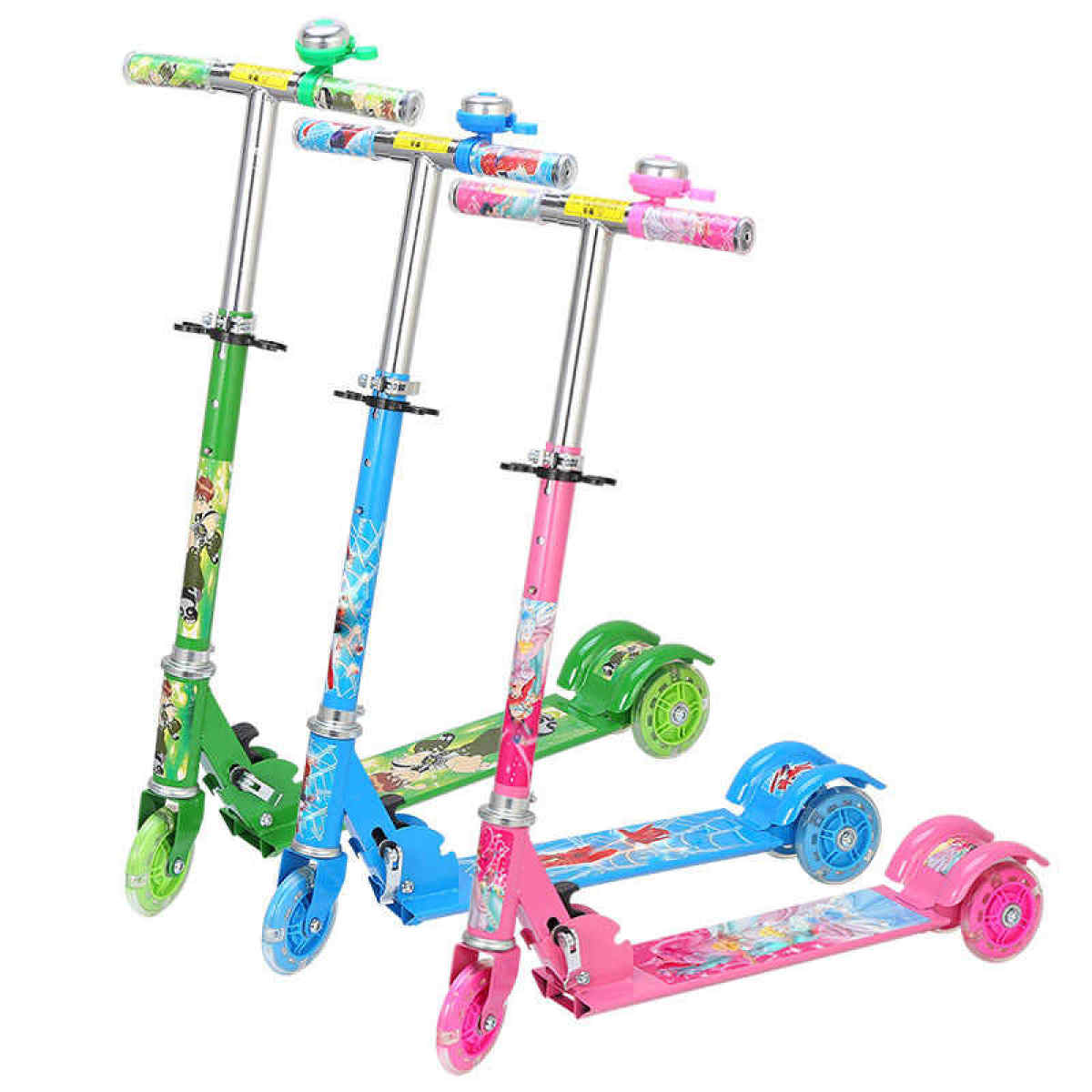 Kids 3 Wheeler Kick Push Scooter