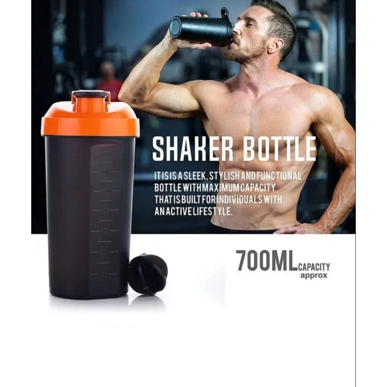 National Gym Protein Shaker Bottle 750ML
