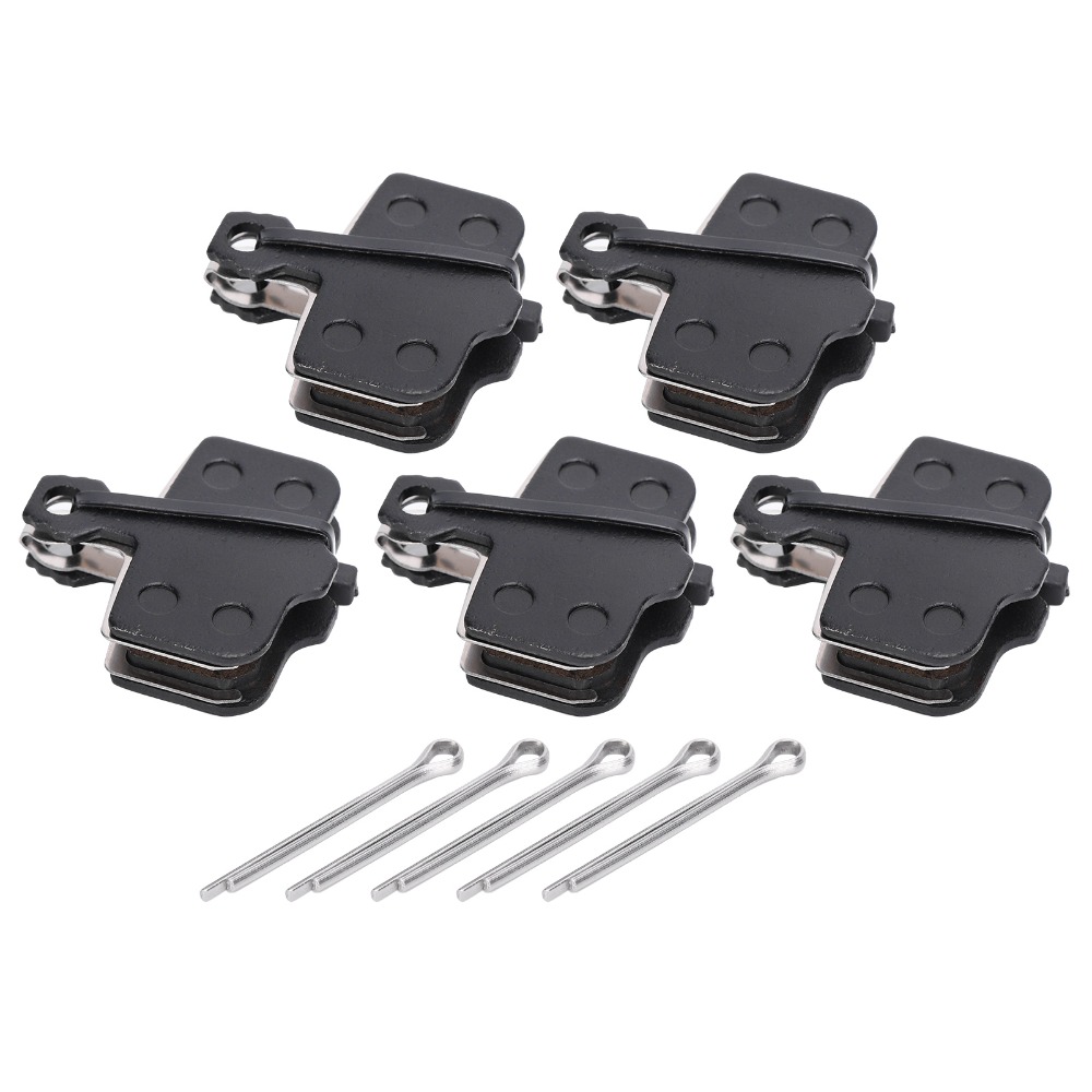 5 Pairs Durable Resin Semimetal Disc Brake Pads Black Lightweight Brake Pad Set Easy To Install 30mm Electromobile Brake Pads For Mountain Bikes,Road Bikes
