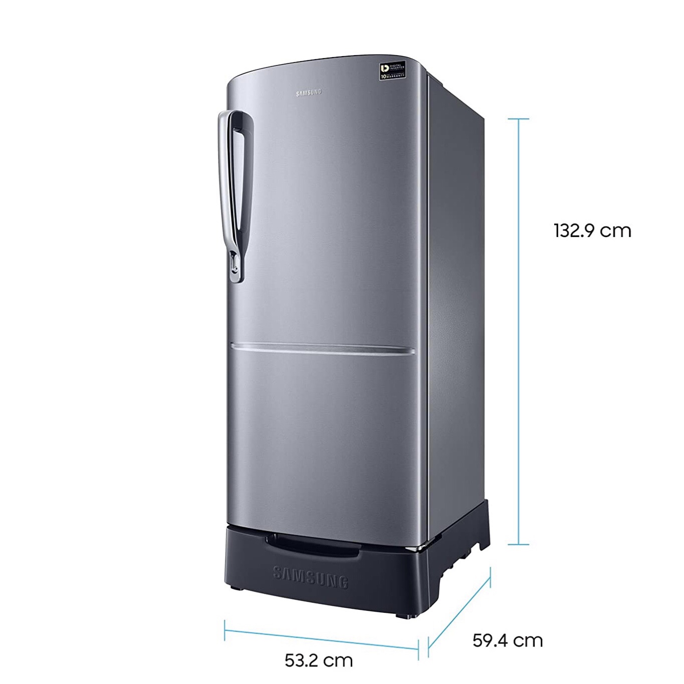 Samsung 2026 Lot 192 L Single Door Refrigerator With Digital Inverter Technology- RR20M282ZS8/IM