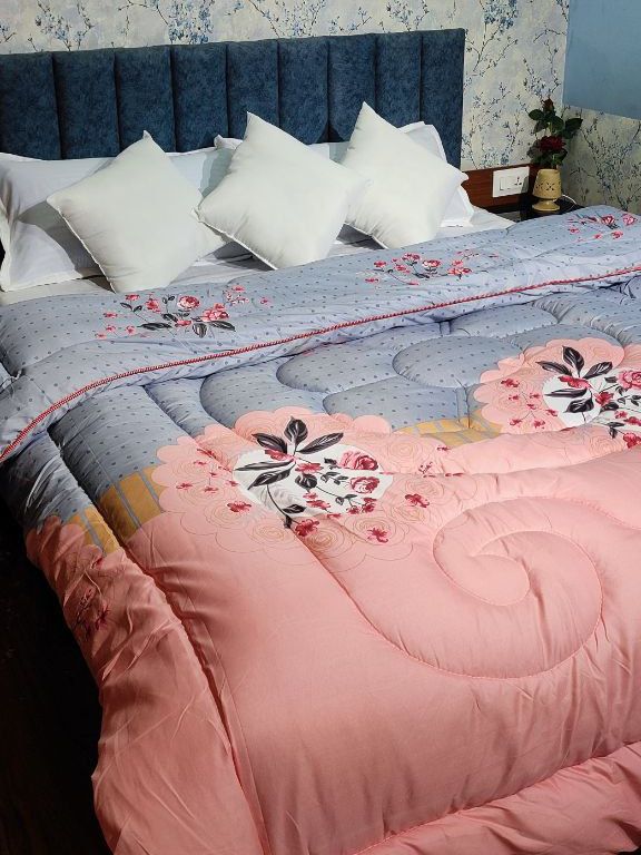 Luxurious Premium Korean Fiber Blanket with Elegant Micro Swiss Print (200 x 230 cm) [Colour/Pattern May Vary]