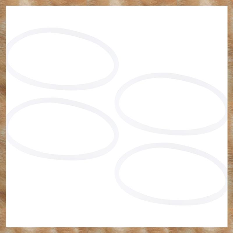 New Replacement Gaskets Rubber Seal Ring for Magic Blender Flat/ 4 Pack