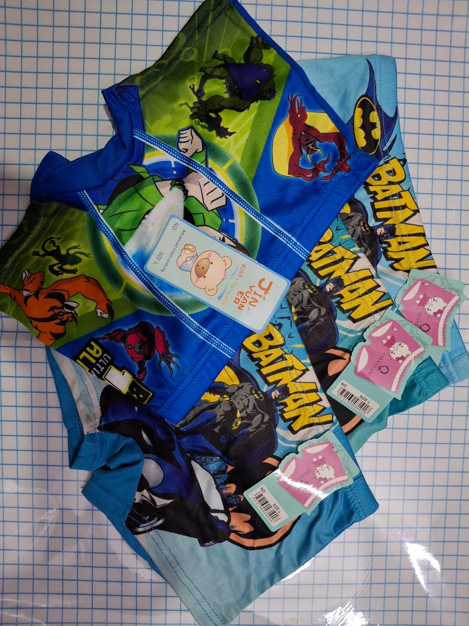 Bundle Of 4 Pieces 0 Years To 2. Years Kids Boys Underwear - Panties (Waist 12 To 16 Inch)