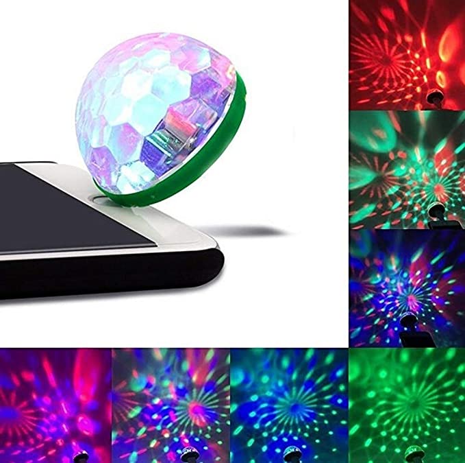 LED Portable Multi Color Room Light - Disco RGB Light - Party Colored Ring Light