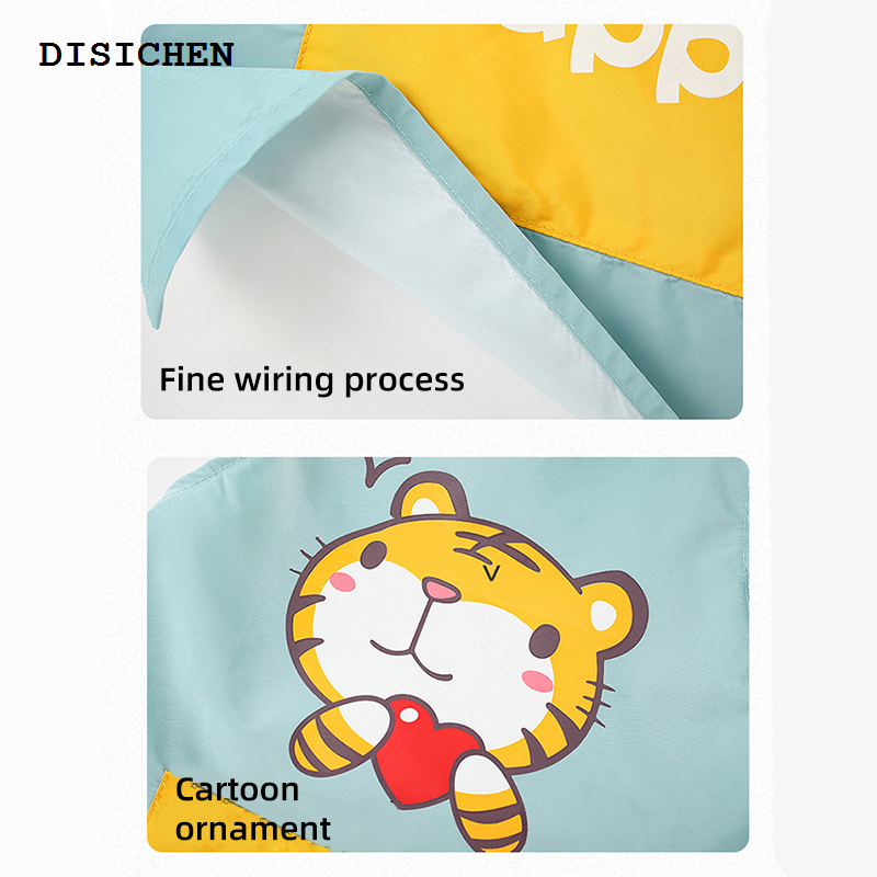 DISICHEN Affordable Kids Apron sleeves set Cute Waterproof Apron Child Kitchen Baking drawing Restaurant Workwear Cleaning Tool for 3-10Y