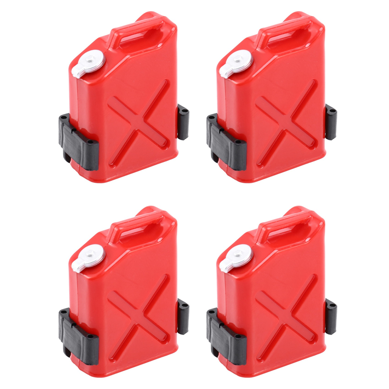 ARELENE 4X 1:10 Accessories Mini Tank for CC01 Axial SCX10 90046 D90 D110 -4 Crawler Truck,Red