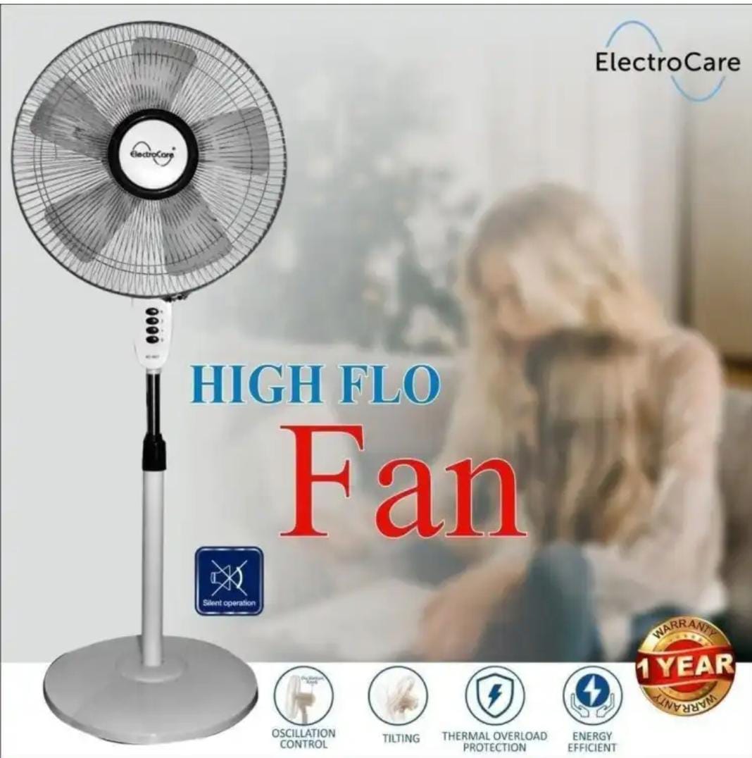 Electrocare Stand Fan With Heavy Base