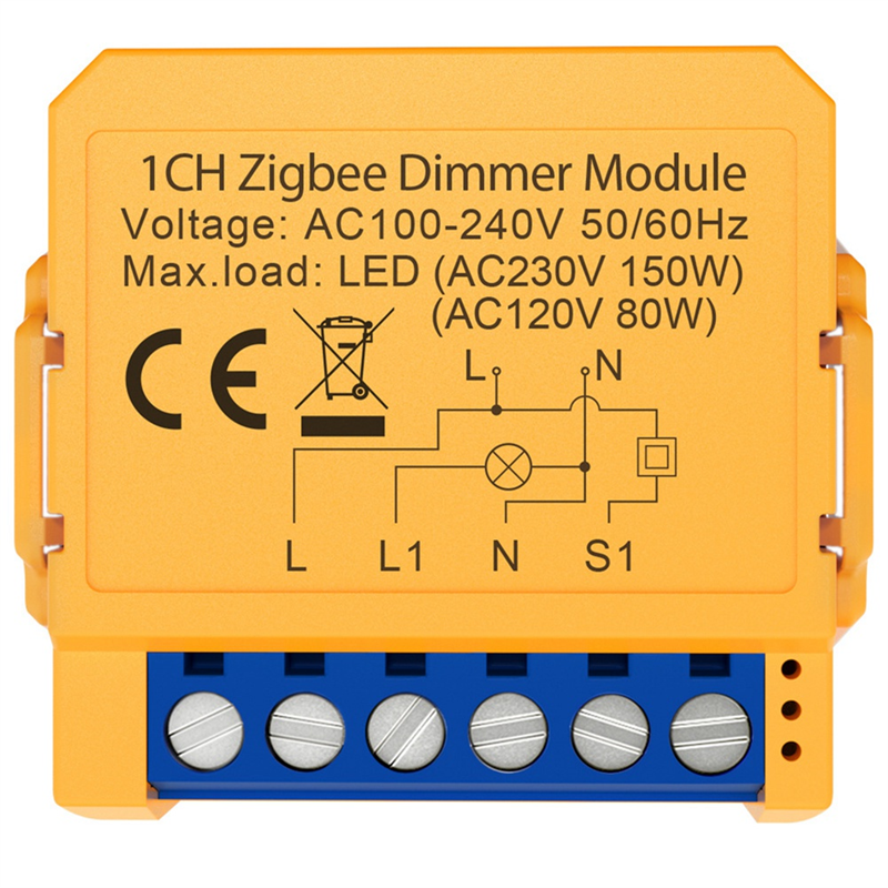 Tuya ZigBee Dimmer Switch Module Smart Home DIY Module Control Supports Voice Control APP Control 2 Way