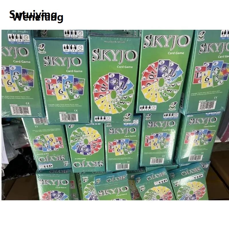 Wenefang Sutuiying New Skyjo board game card table party, family social New style 2025 New group game, children's Tapis poker social