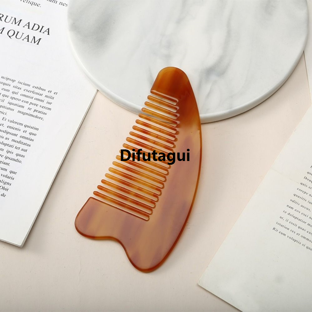 Difutagui Accessories: Barber Comb, Hairdressing Fine Teeth, Heart Shaped Hair Brush, Hot Selling Massage Marble, Anti-static Hair Brush, Portable Fashion, Acetate Pattern