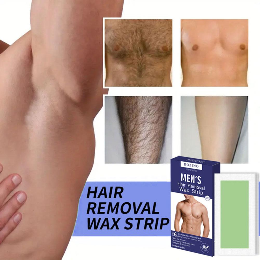 2025 NEW 20stick Professional Hair Removal Wax Strips For Summer Depilation Double Sided Cold Wax Paper For Leg Body Face Useful C2H1