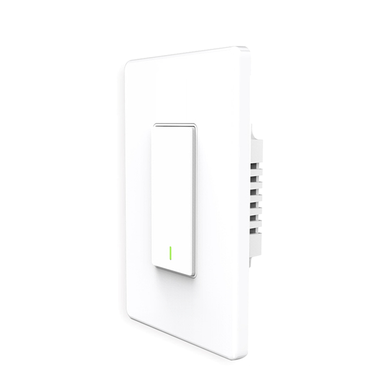 OUMERY Tuya WiFi Smart Light Switch Need Neutral Wire 110-250V US Push Button Light for Alexa Home Smart Life 2 Gang