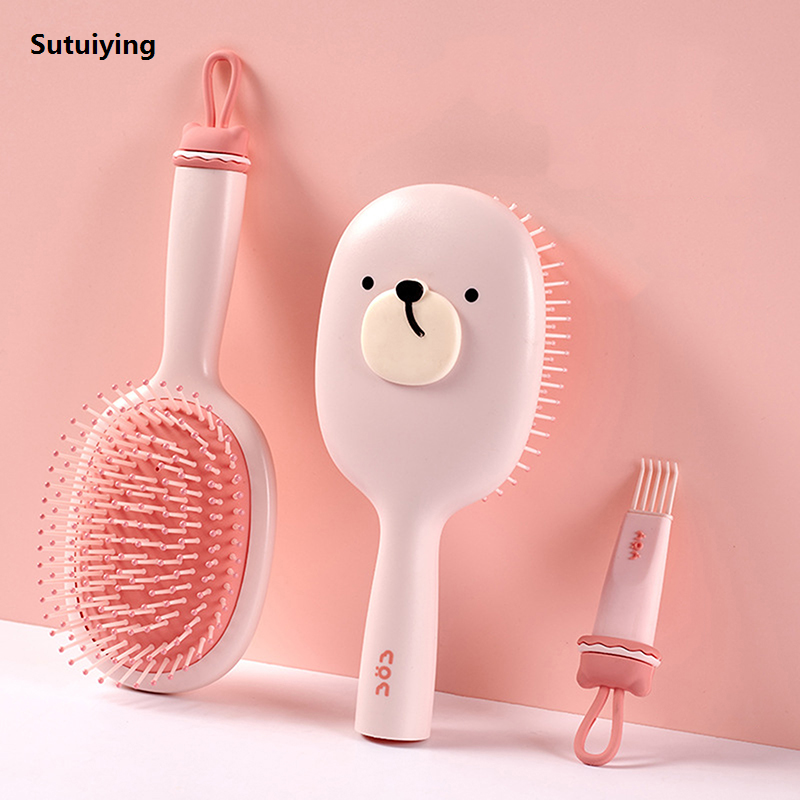 Sutuiying Cute Hair Massage Air Cushion Comb Brush Scalp Hairbrush Detangle Profesional Anti Static Salon SPA Airbag Hairdressing Styling Tool