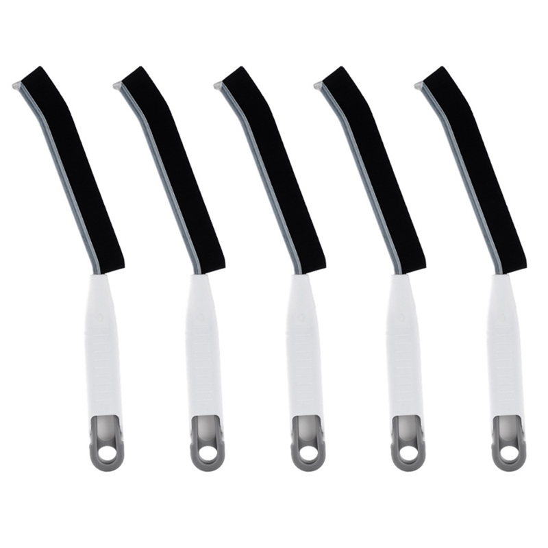 (GGBR)-Multifunctional Long Crevice Brush,Hard Bristle Cleaning Brush, Bathroom, Floor Crack, Toilet No Dead Corner Brush White