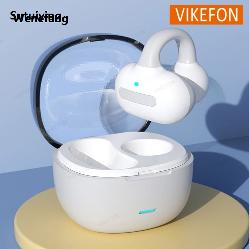 Wenefang Sutuiying New Touch Light Mini Earclip Wireless Bluetooth Headset OWS High 【2025 Version】 Original Quality Earplugs Anti Sweat HD Sound Stereo Universal Headset