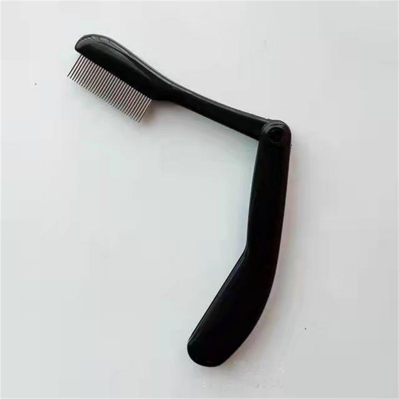 Mini Brush Comb Eyelash Curler Metal 1pc Folding Comb Eyelash Separator Eyelash Lifting Curl Metal Brow Comb Makeup Tool