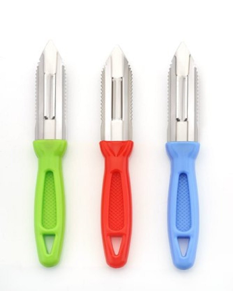 Stainless Steel Crysta Vegetable Peeler Steel, Set of 1, Multicolour