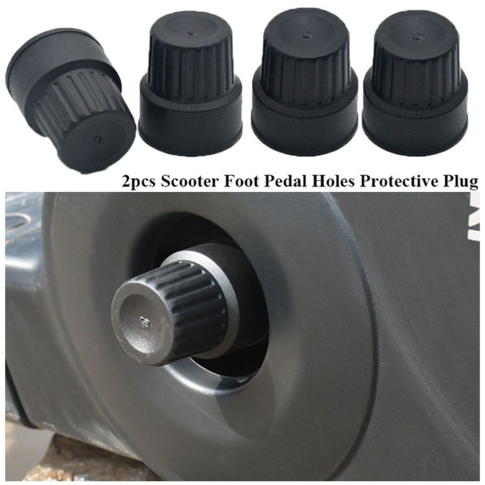 2pcs High Quality Black Scooter Protective Plug 30*25*35mm Accessories Scooter Foot Crutch E-bike Scratch Resistant Electric Bike Parts