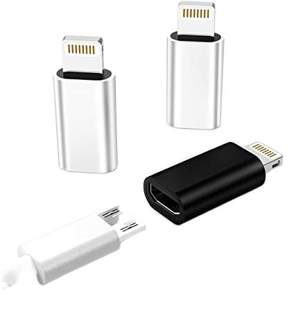 Micro USB to Lightning Adapter,Lightning Male to Microusb Female Adapter for iPhone 5s 6 6s 7 8 Plus se2 x xr xs 12 11 Mini max pro Ipad Connector Converter Port