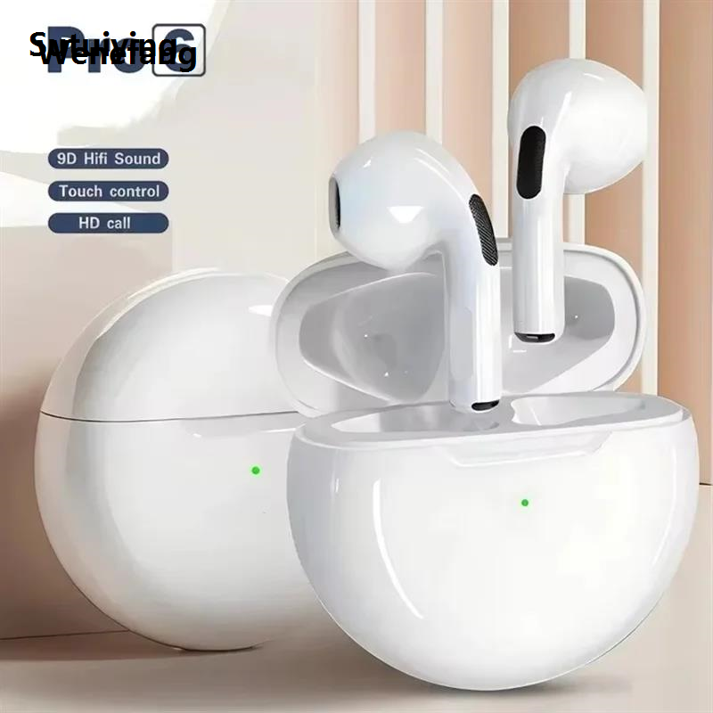 Wenefang Sutuiying Mini Fone Earphone Stereo Original Pro 6 TWS Wireless Earphones Profesional Hot Selling Headphones Sport Headset For Android Earbuds