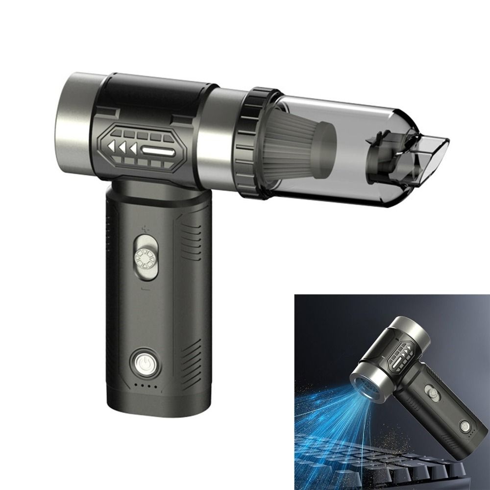 Handheld Duct Fan 100000RPM Mini Violent Turbo Fan Brushless Motor Wireless Electric Dust Blower Portable Charging 4500Pa Handheld Vacuum Cleaner Multi Function Cleaning