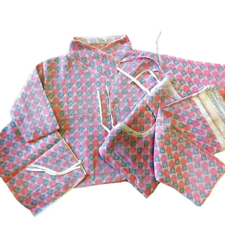 TinyTradition Set - Pure Cotton Malmal Bhoto Suruwal Combo for Infants (0 to 1 Year)