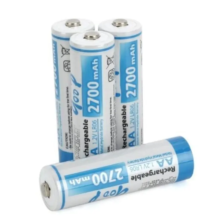 2 Pair Goop 1.2V AA Rechargeable Battery - Double Battery