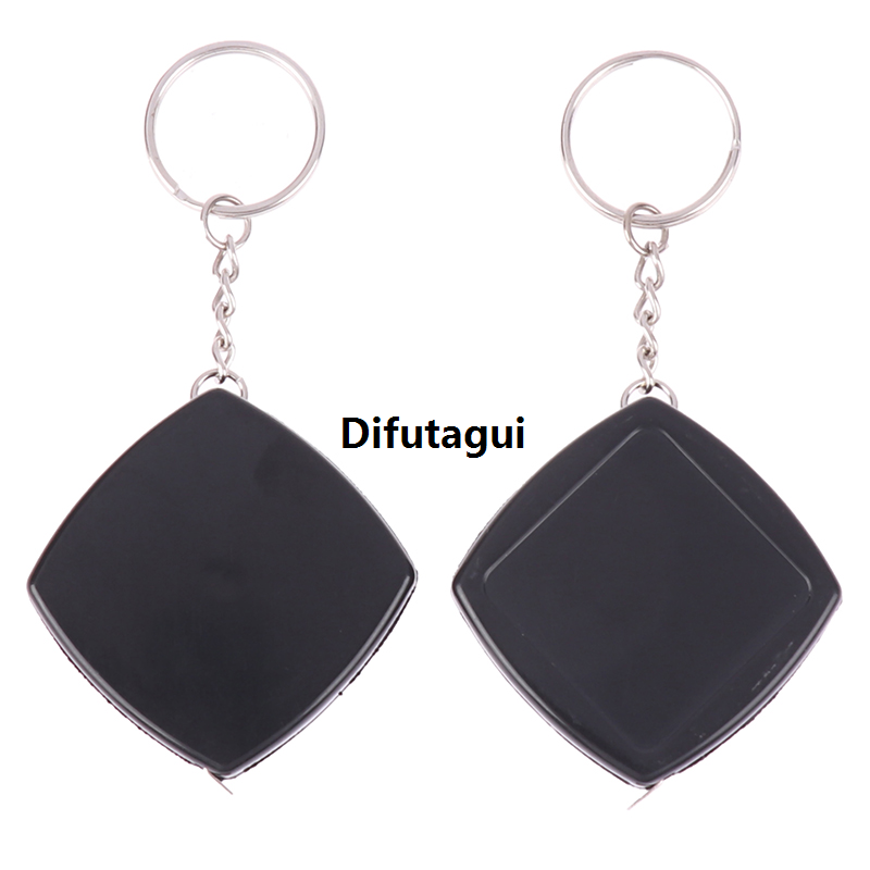 Difutagui Clear Scale Square 2m Tape Measure Retractable Gift Small Steel 2025 Ruler Key Chain Mini Steel Automatic Telescopic Measuring Tape