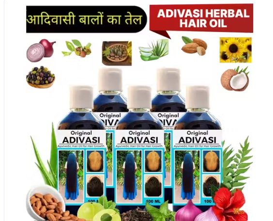 Adivasi Neelambari All Type of Hair Problem Herbal Growth Hair Oil Dandruff Control - Hair Loss Control - Long Hair - Hair Regrowth Hair Oil with Goodness of and Loki Oil Hair 200 ML Hair Oil