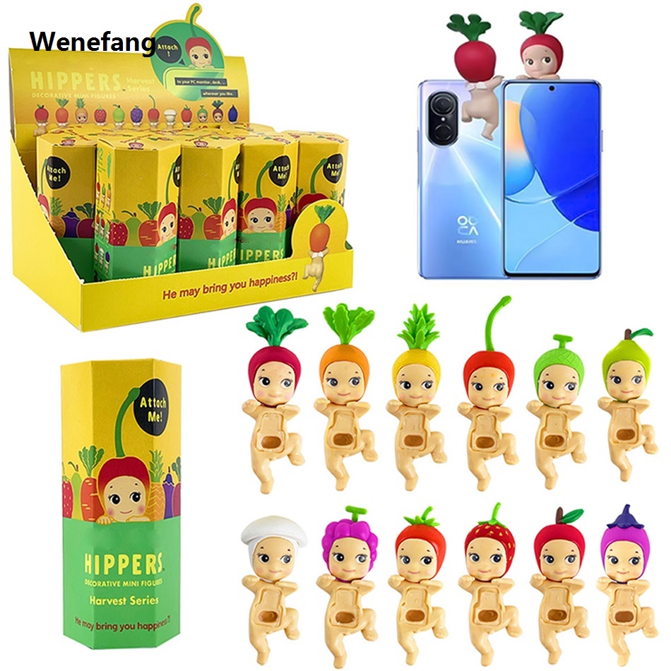 Wenefang Hippers Action Figures Toy Angel Cute Mysterious Surprise Original Toy Anime Model Doll Fans Children Christmas Gifts