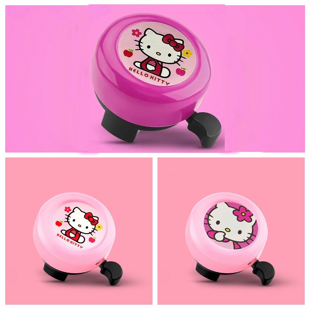 New Metal Ring Hello Kitty Bicycle Bell Anime Style Warning Function Cartoon Anime Bell Cartoon Alarm Sound Warning Alarm Bell MTB Bikes