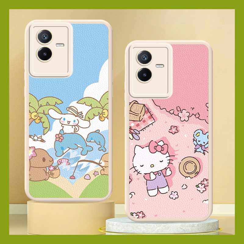 youth imitation leather Phone Case For VIVO IQOO Z3 5G/Y72 5G/Y52 Anti-knock personality Waterproof simple Silica gel