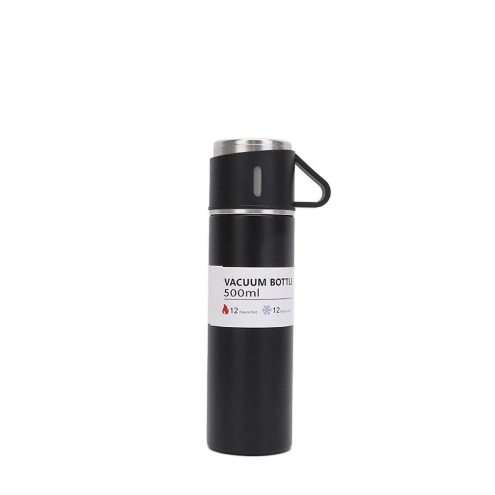 500ML 304 Stainless Steel Vacuum Flask Set Office Business Thermos Bottle Outdoor Hot Water Thermal Insulation Couple Cup