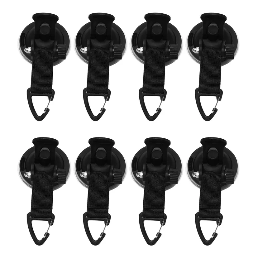 fasdaga 8Pcs Suction Cup Anchor Securing Hook Tie Down,Camping Tarp As Car Side Awning, Pool Tarps Tents Securing Hook Universal