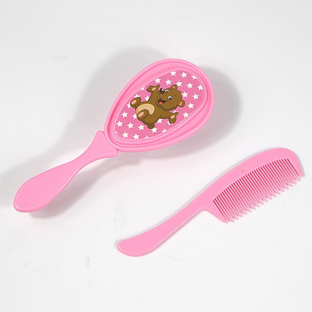 Cartoon Baby Hair Brush & Comb Set - Soft Toddler Brush for Newborn Hair & Scalp Massage