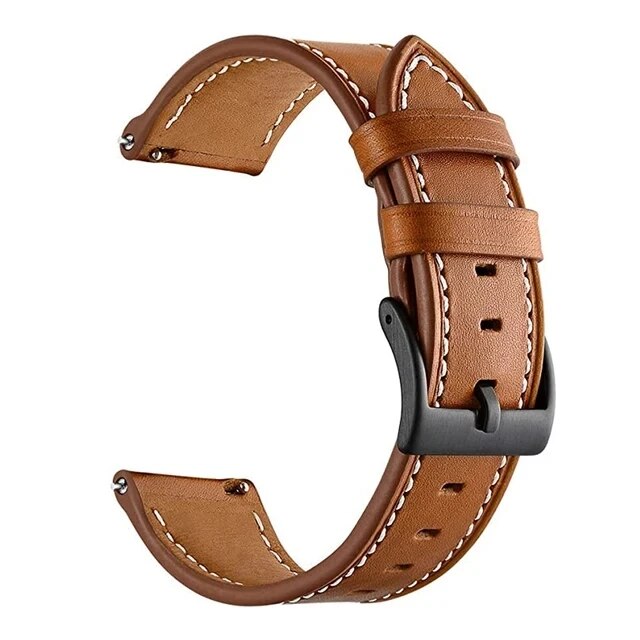 20 22mm Leather Watch Strap For Huawei GT4 Watch Band Bracelet For Xiaomi Mi Watch S1 2 For Amazfit GTR 4 Replacement Wristbands Bles Online DZ-29A-08