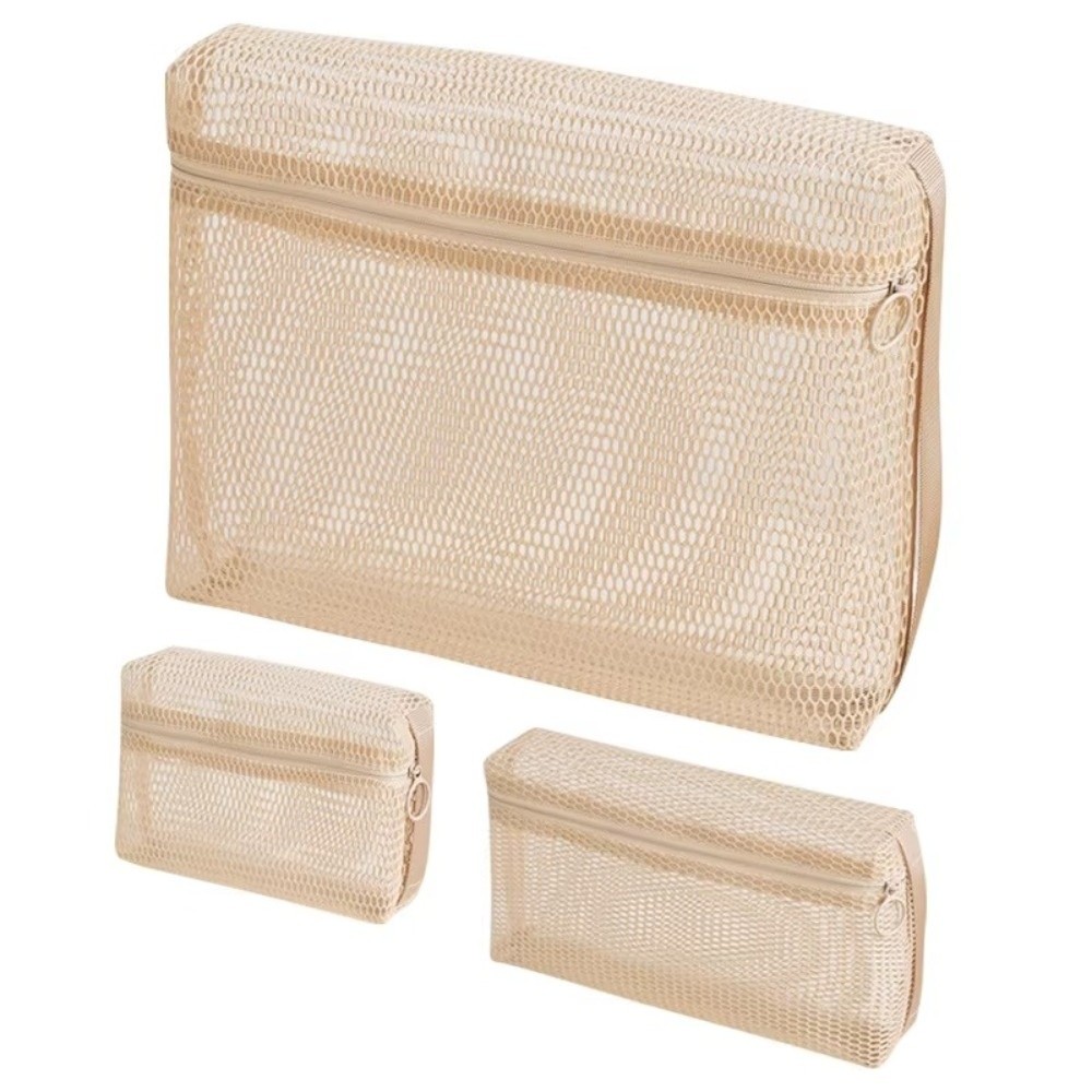 Airport Carry-On 3D Mesh Mesh Makeup Storage Bag Handheld Zipper Multifunctional Mesh Clothing Bag Portable Travel Toiletry Bag Travel