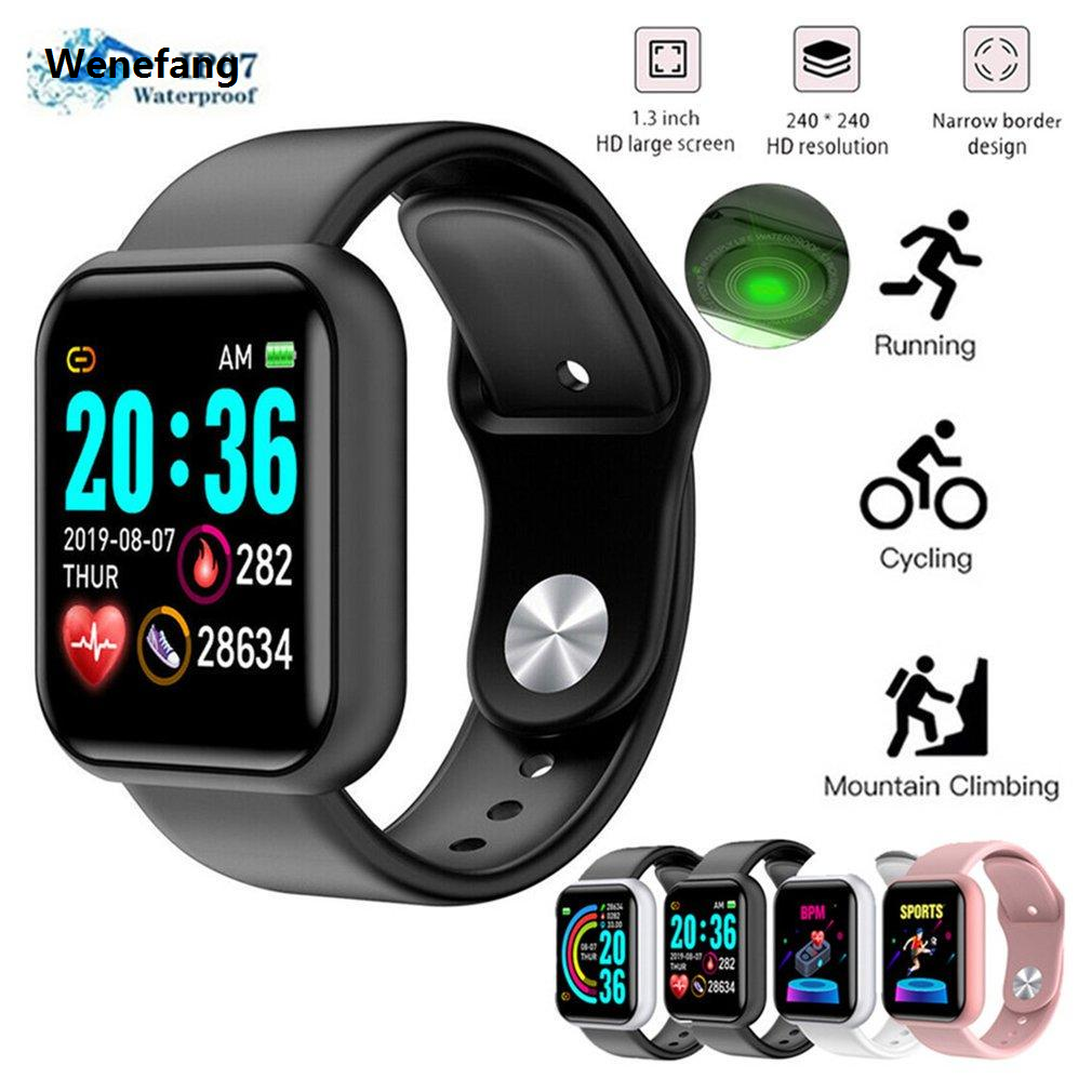 Wenefang 2025 New Y68 D20 Pro Smart Watch Men 1.9| NFC Voice Assistant Sales promotion Payment Bluetooth Call Bluetooth-Call Smartwatch Women Men IWO