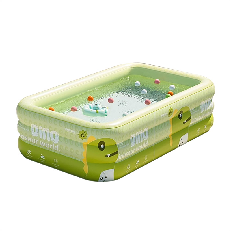 Thickened Folding Inflatable Swimming Pool with Rectangular Shaped 1 Drains PVC Pool