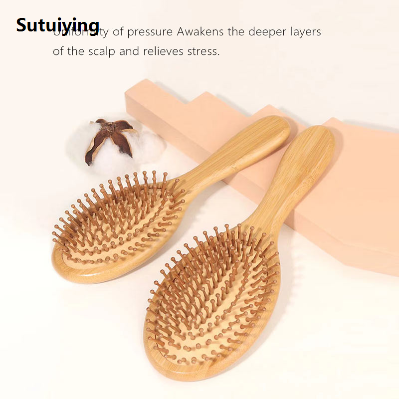 Sutuiying Dafang Board Bamboo Airbag Comb Elliptical Air Cushion Luxury Comb Scalp Massage Comb Hair Styling Comb