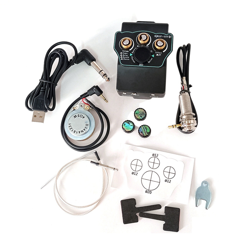 Sojhoop Pickup with Enhanced Reverberation, Clear Sound, , and Chorus Effects - Ideal for Guitars, Drums, and Other