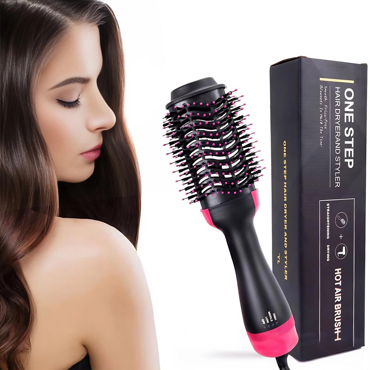 4 In 1 Volumizer One Step Hair Dryer & Straightener Hot Air Brush 1200W Professional Hair Styler Dryer Curler Comb