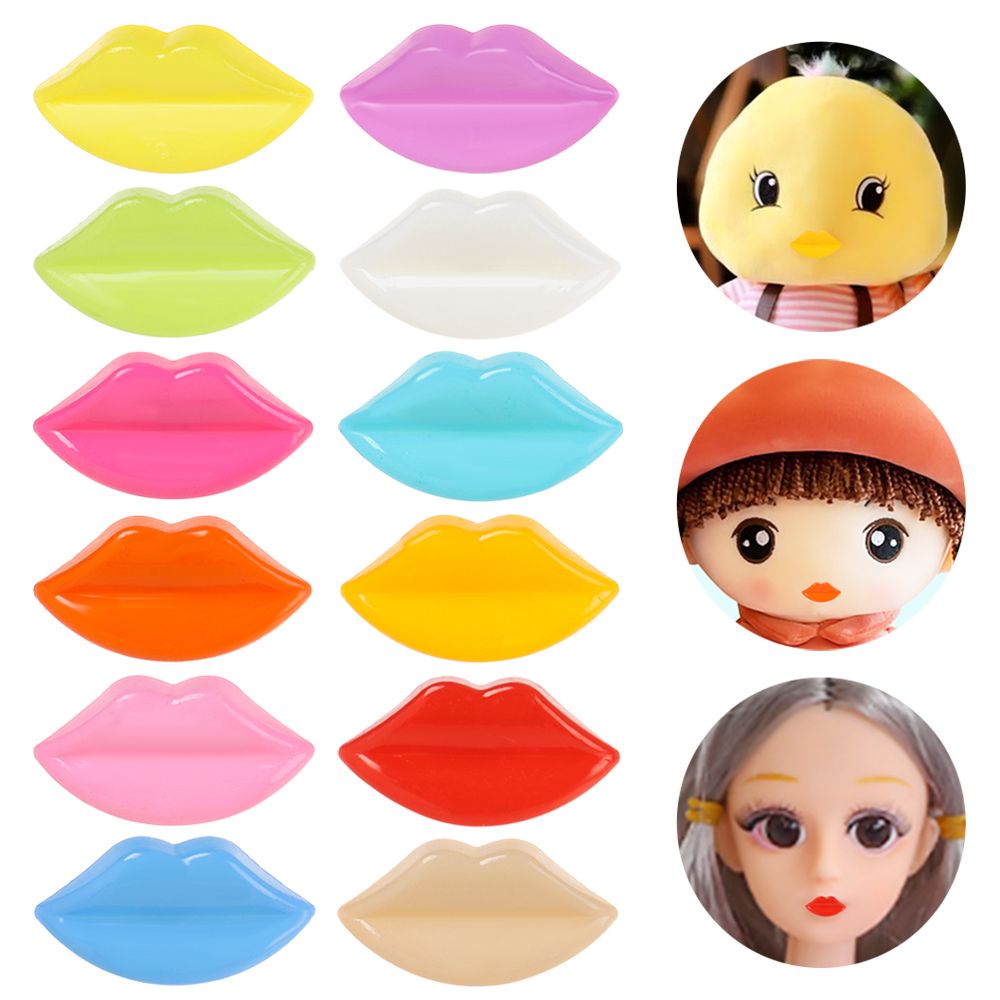 20pcs 12 Colors Accessories Doll Craft Animals Mouth Parts DIY Dolls Toy Doll Safety Mouth Stuffed Doll Making