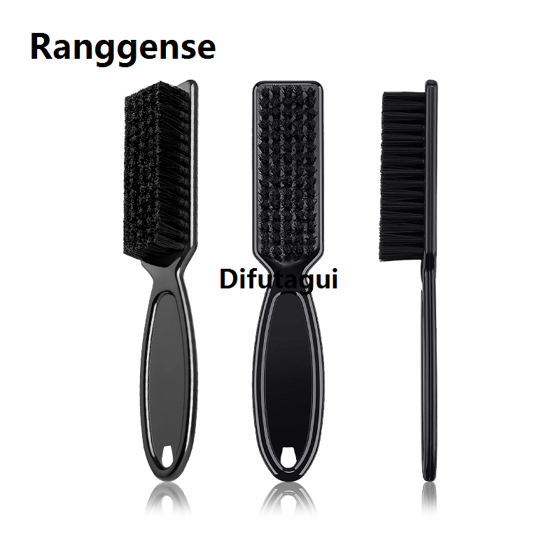 Difutagui Black small mustache styling brush, professional barber New 2025 New style retro oil head shape for cleaning and sculpting beard.