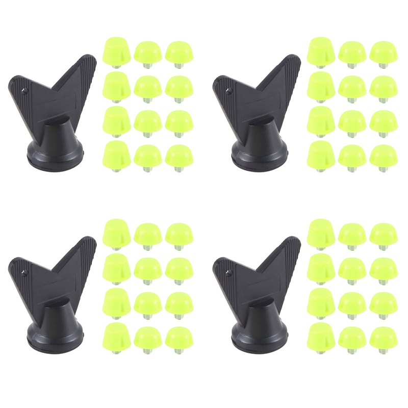NAMUNY 48Pcs Football Shoe Spikes Soccer Boot Cleats M5 Threading Screw 7mm 10mm Anti Slip Replacement Studs Green